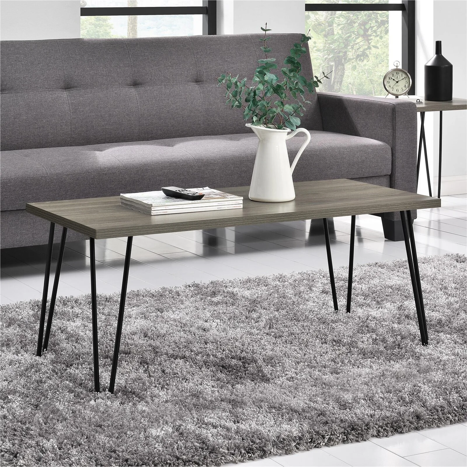 Dorel Owen Coffee Table Rustic Oak Look