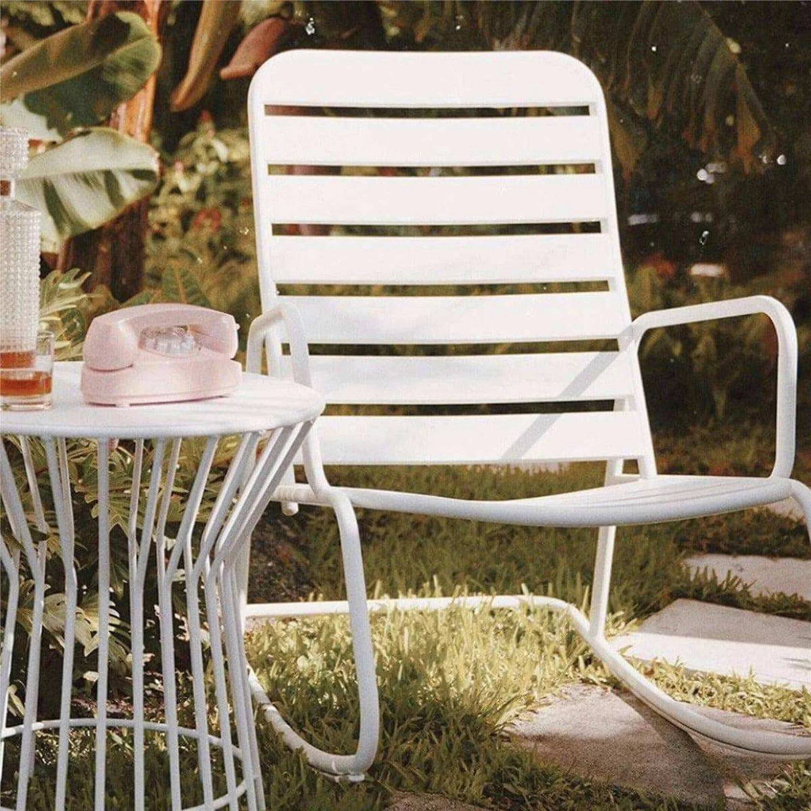 Novogratz Roberta Rocking Chair White view 2