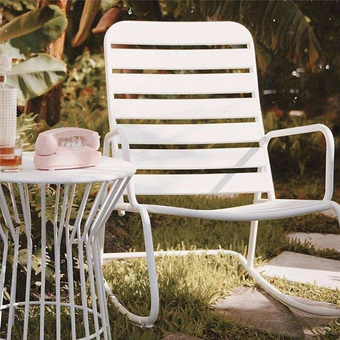 Novogratz Roberta Rocking Chair White view 2
