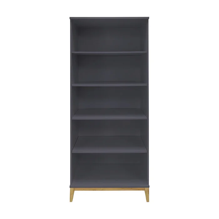 Dorel Pelle Bookcase 4SH GreyWotan Oak view 3