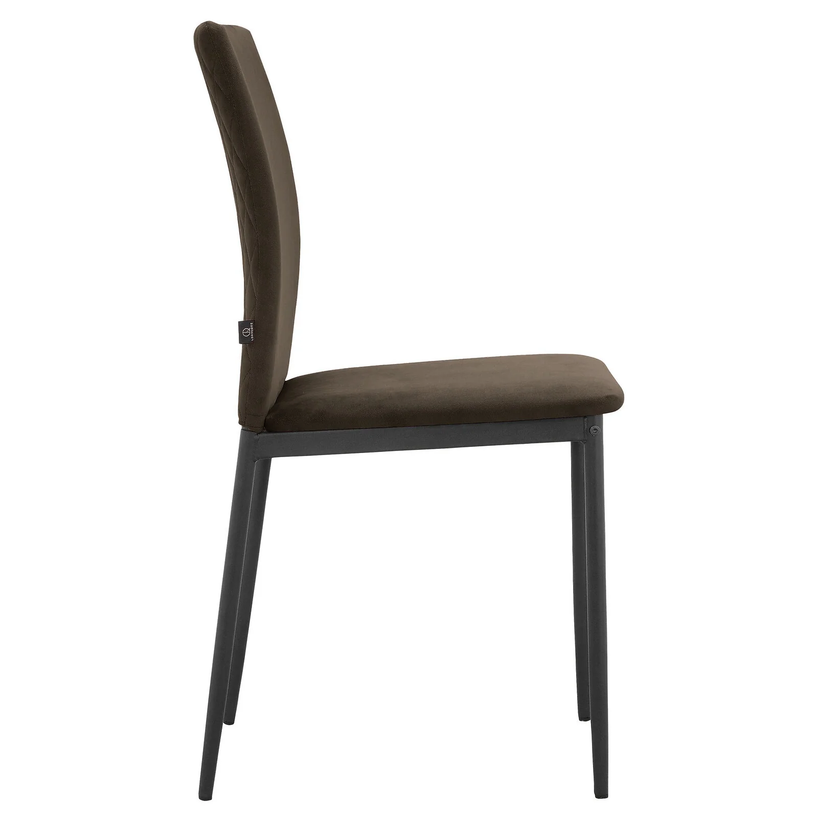 Dorel Pavia Dining Chair in Velvet Mink 2 Pack view 4