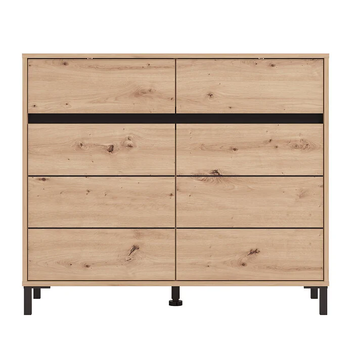 Dorel MARRON Cabinet 106 OakBlack view 5