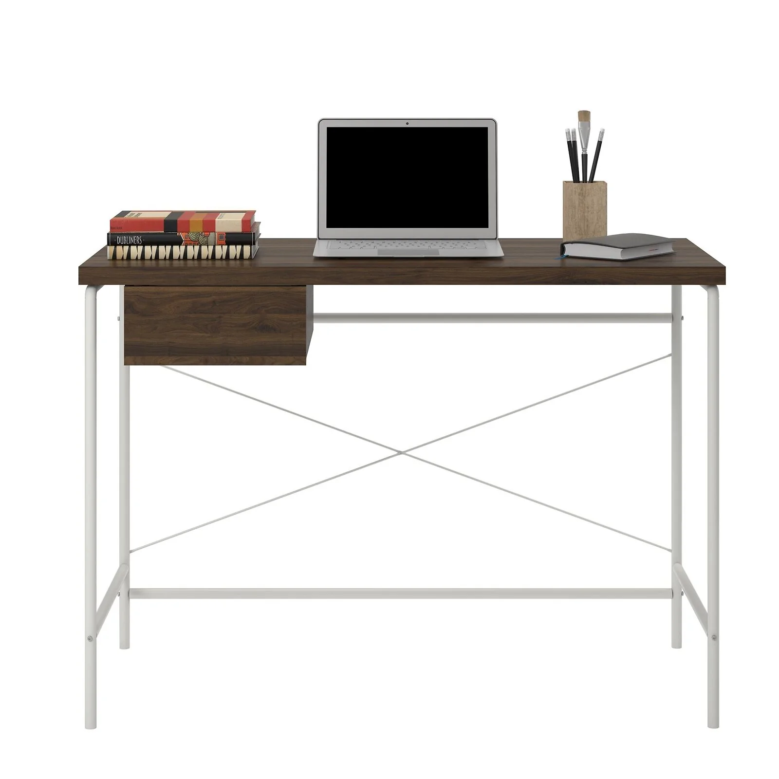 Novogratz Webster Computer Desk Walnut Look view 5