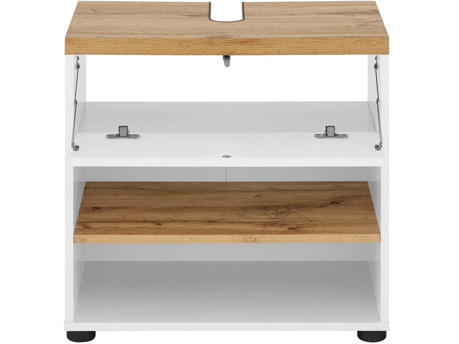 Dorel Thessa Sink Cabinet 60 1FL White Oak view 4