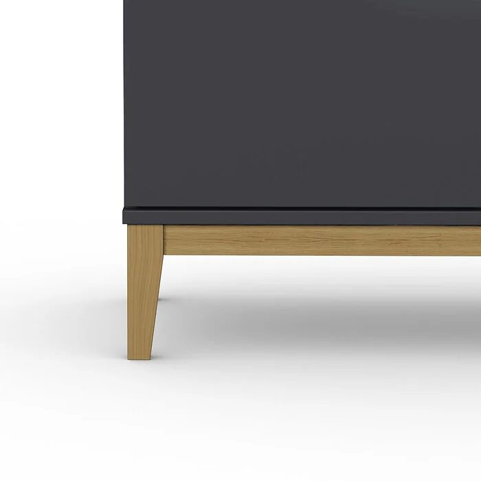 Dorel Pelle Highboard 1GD2WD GreyWotan Oak view 5