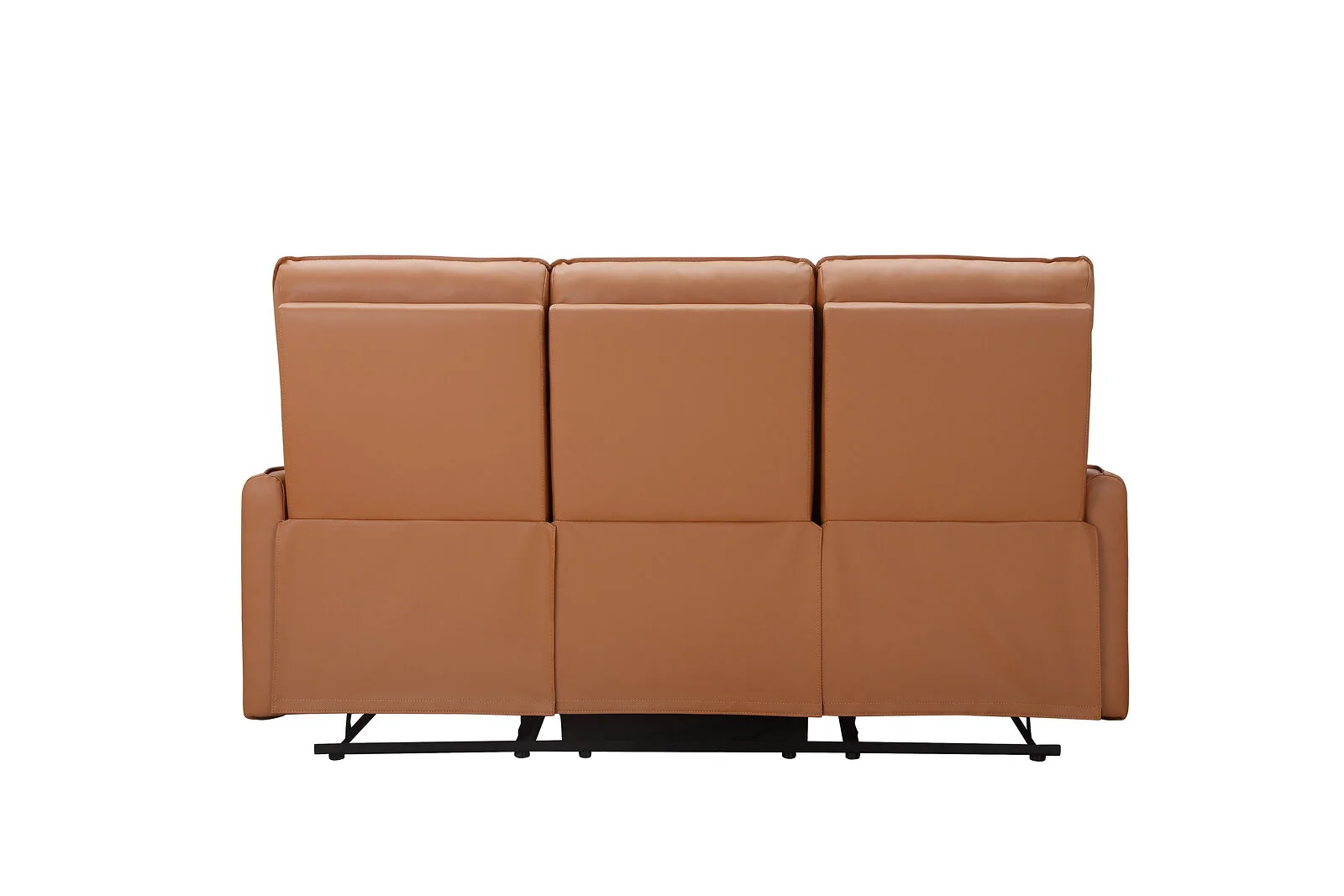 Dorel Lugo 3 Seater Sofa with 2 Manuel Recliner Cognac PU view 6