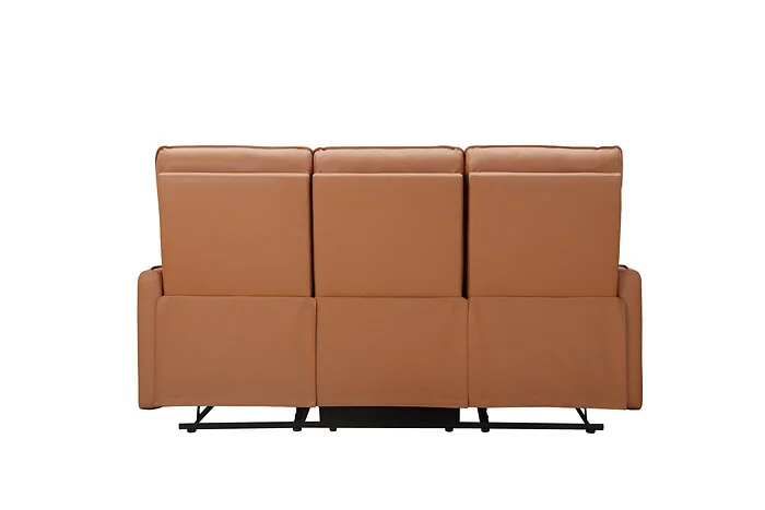 Dorel Lugo 3 Seater Sofa with 2 Manuel Recliner Cognac PU view 6