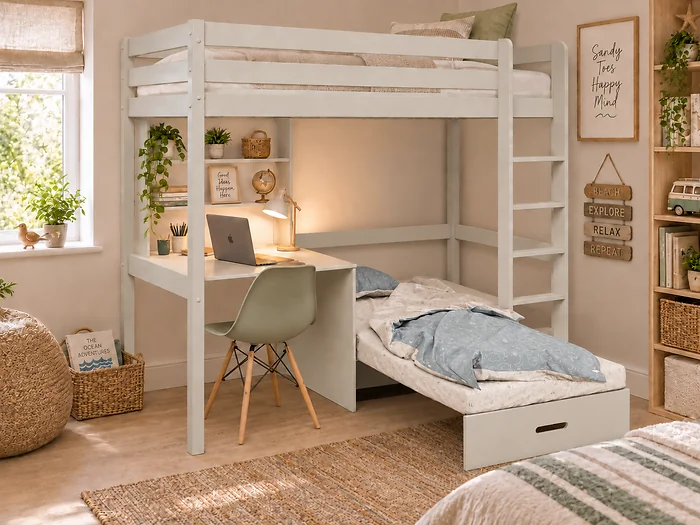 Kids Avenue Hit Highsleeper Cashmere with Silver Foamset