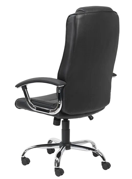 Dorel Houston Office Chair with High Back in Leather Cream