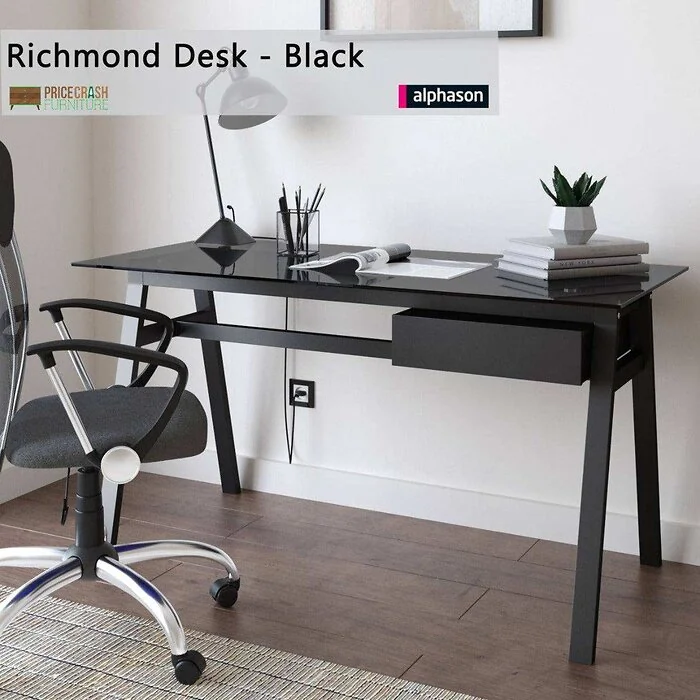 Dorel Richmond Desk Metal 76 x 140 x 65 Cm