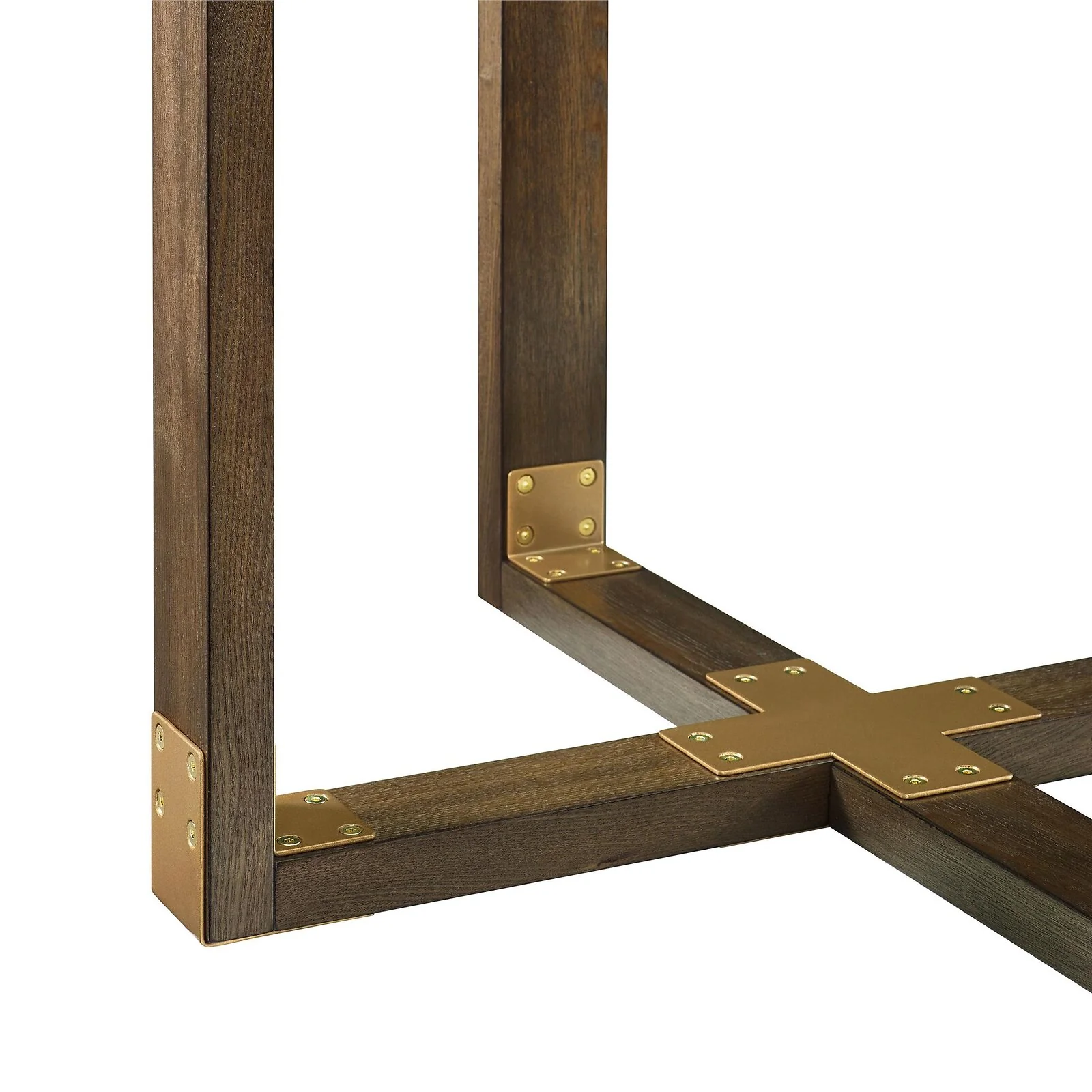 Dorel Bronx Dining Table Oak Brass One Size view 3