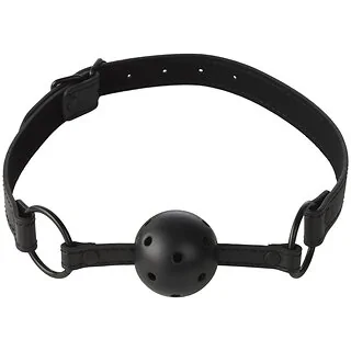 Ball gag with adjustable strap