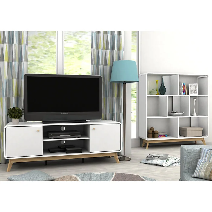 Dorel Loft24 Cassie TV Stand in White