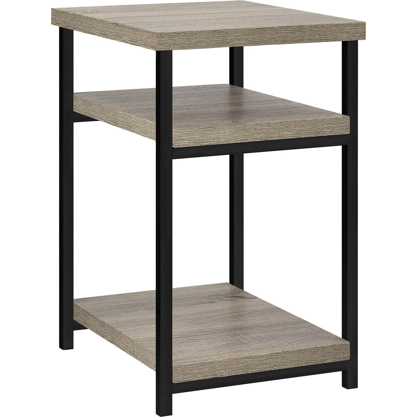 Dorel Elmwood End Table Distressed Grey Oak view 4