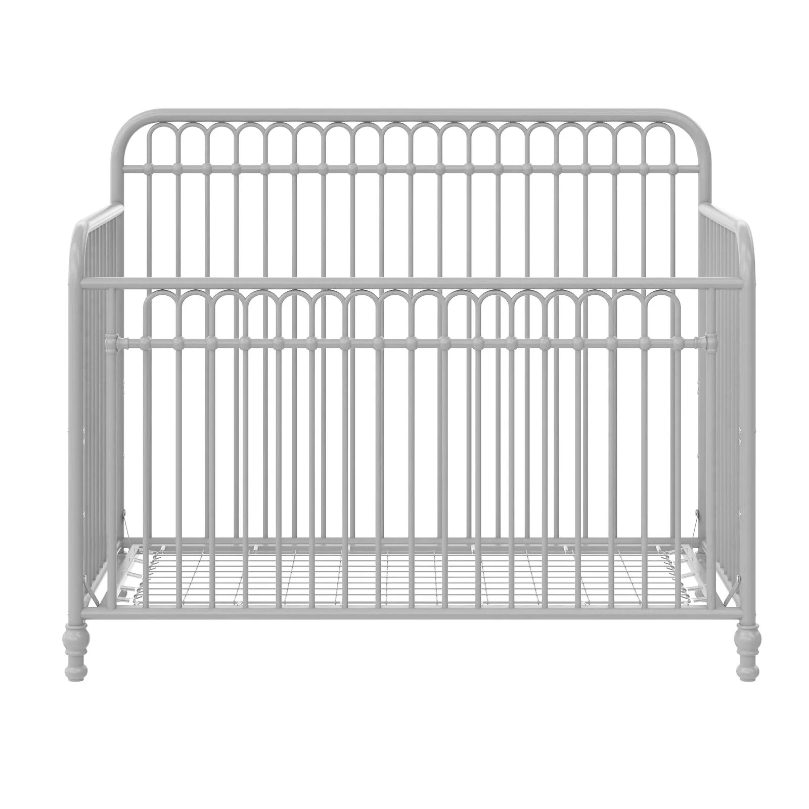 Dorel Ivy 3in1 Convertible Metal Crib Grey view 3