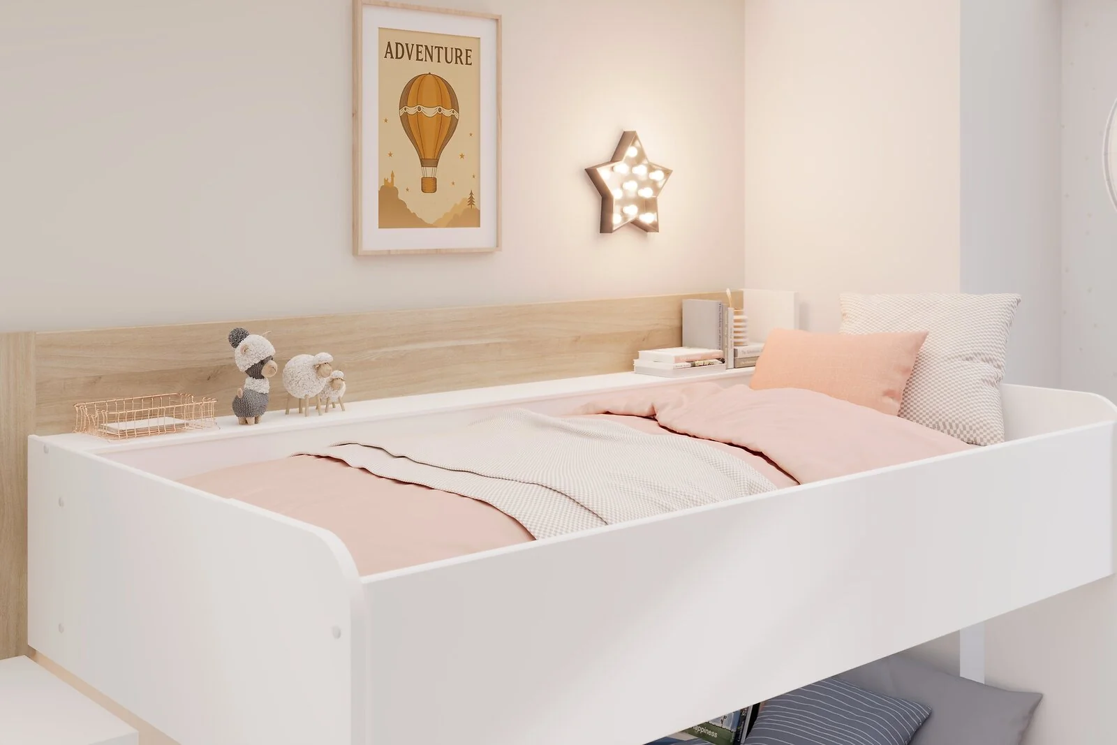 Kids Avenue Andrea Bunkbed White & Oak – view 2
