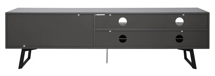 Dorel Carbon TVcabinet in Grey with Storage