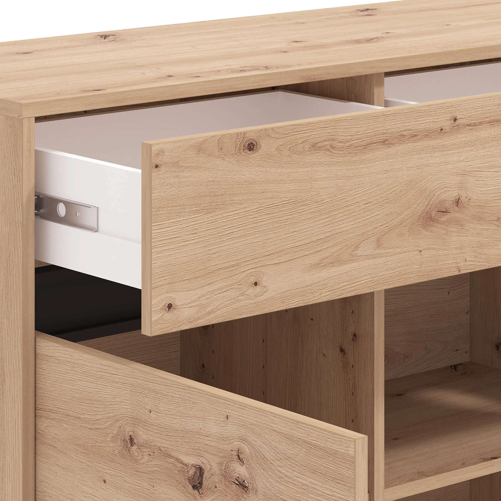 Dorel MARRON Cabinet 106 OakBlack view 6