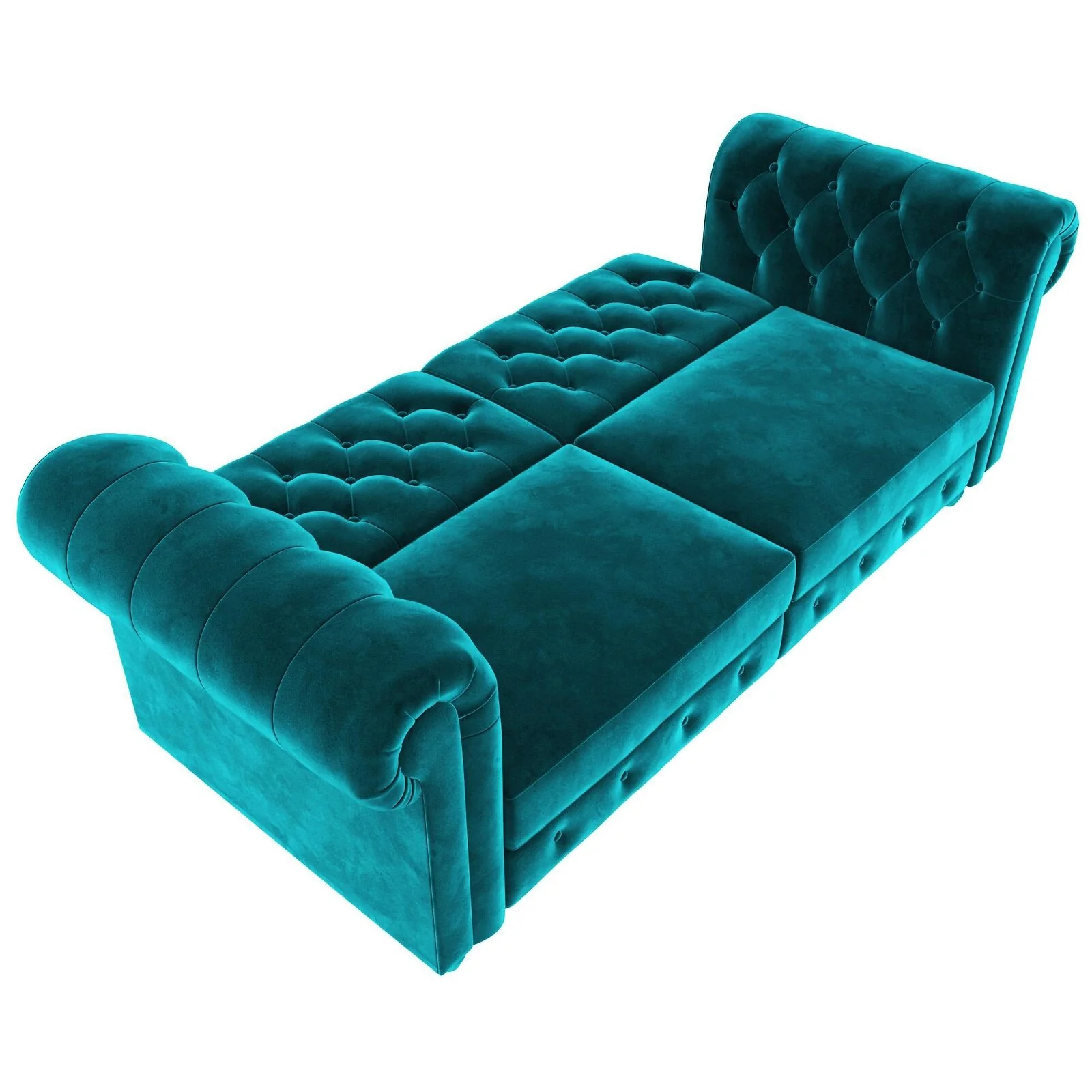 Dorel Felix Chesterfield Sofa Bed Velvet view 3