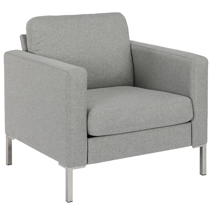 Dorel Fabry Chair Grey Linen view 4