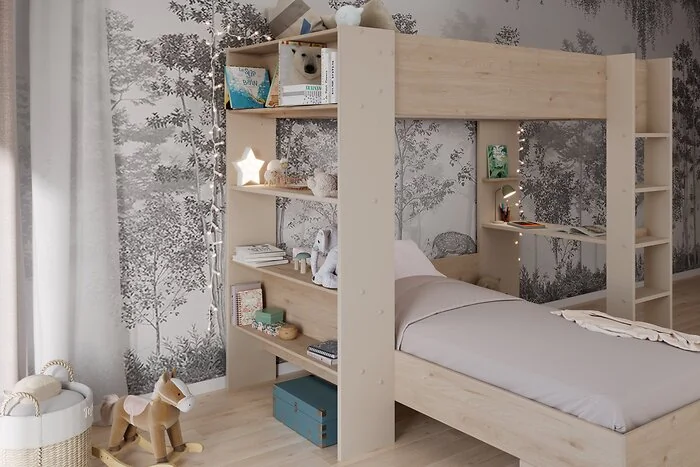 Kids Avenue Oasis Bunk Bed Oak & Cashmere – view 4