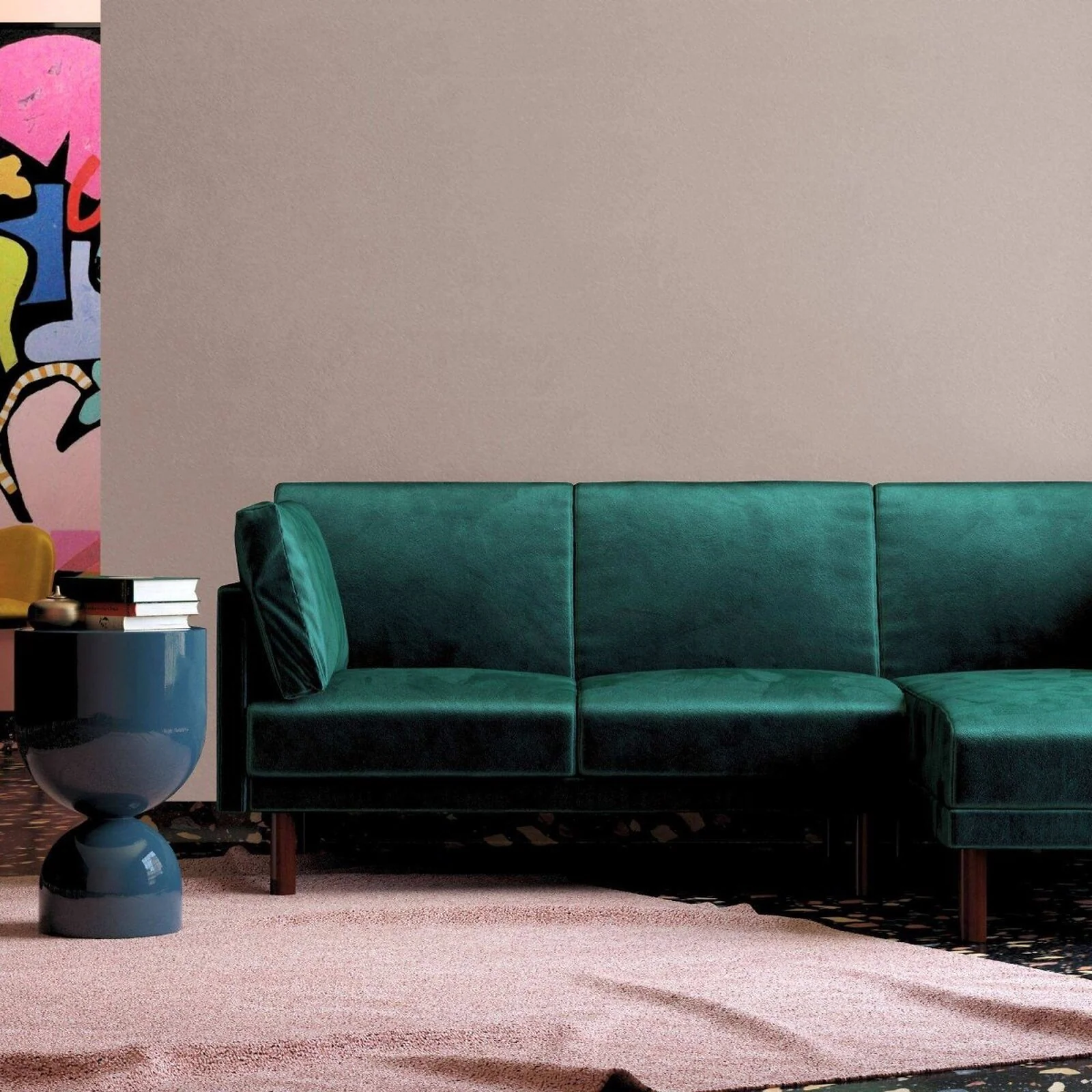 Dorel Clair Sofabed Velvet