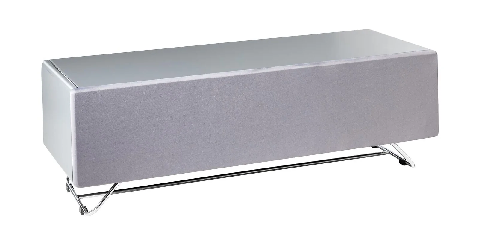 Dorel Chromium TV Stand with 1 Flap in Grey (CRO2-1200CPT-GR)