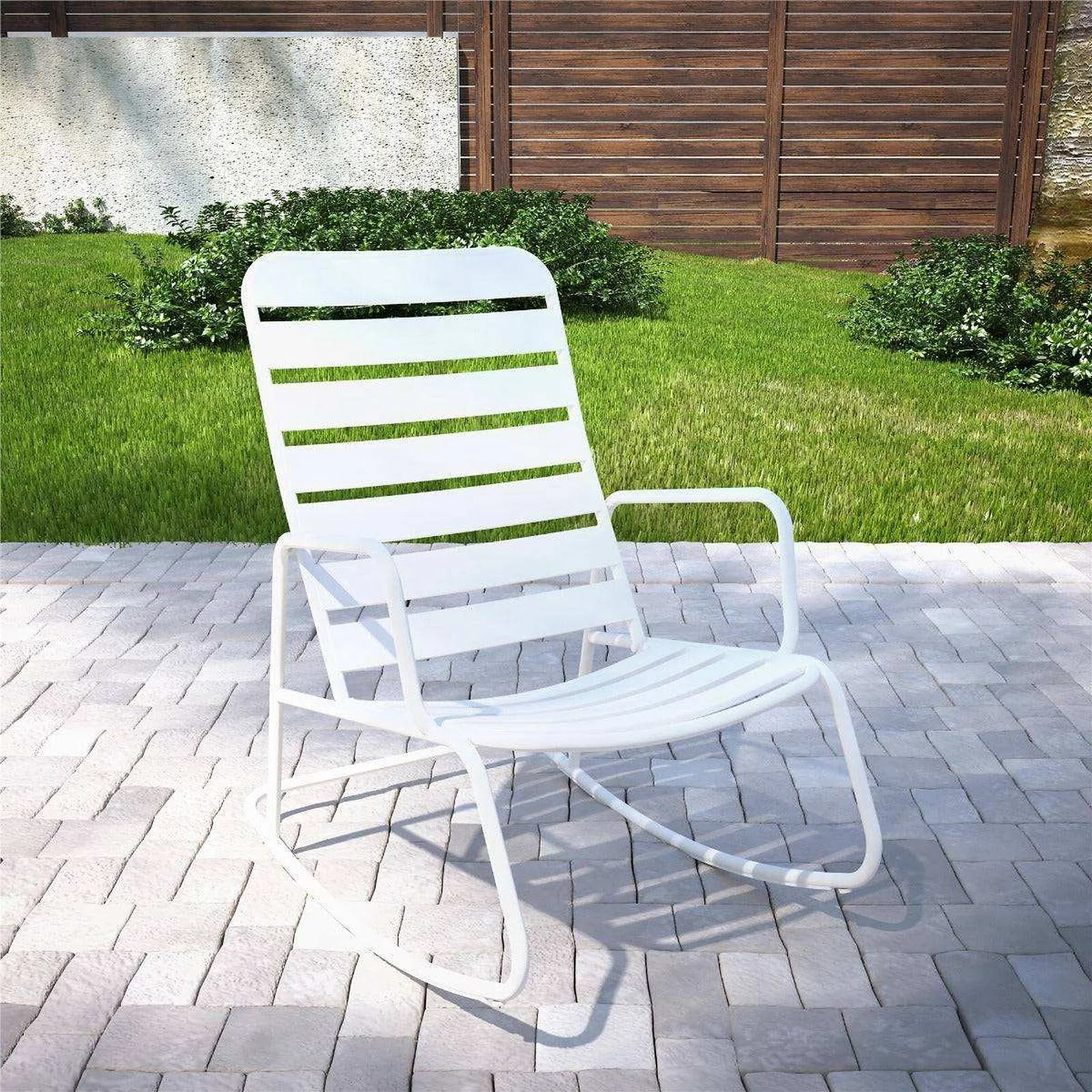 Novogratz Roberta Rocking Chair White
