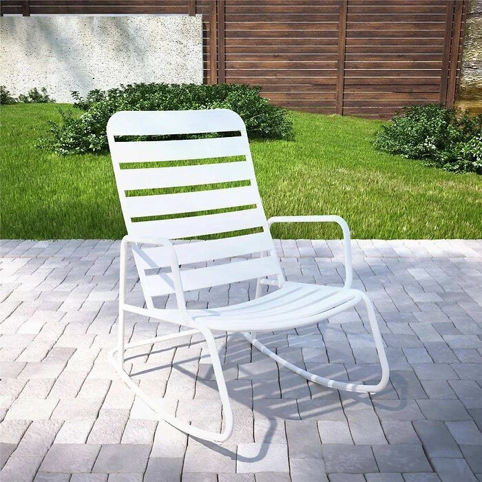 Novogratz Roberta Rocking Chair White
