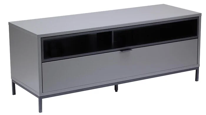 Dorel Chaplin TV Stand with 1 Flap in Charcoal