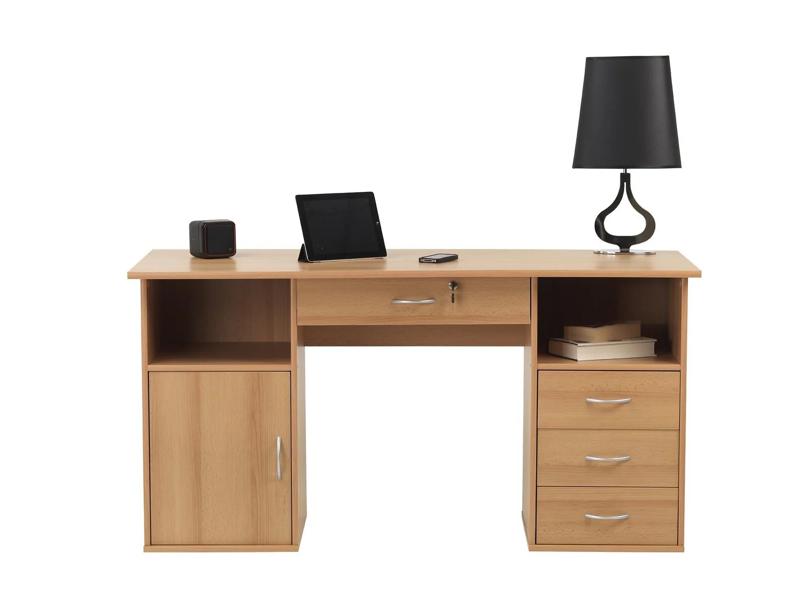 Dorel Dallas office writing desk in oak view 5