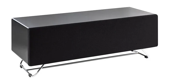 Dorel Chromium TV Stand with 1 Flap in Black (CRO2-1200CPT-BK)
