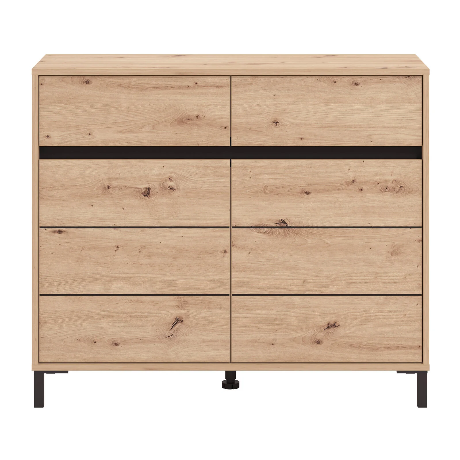 Dorel MARRON Cabinet 106 OakBlack view 3