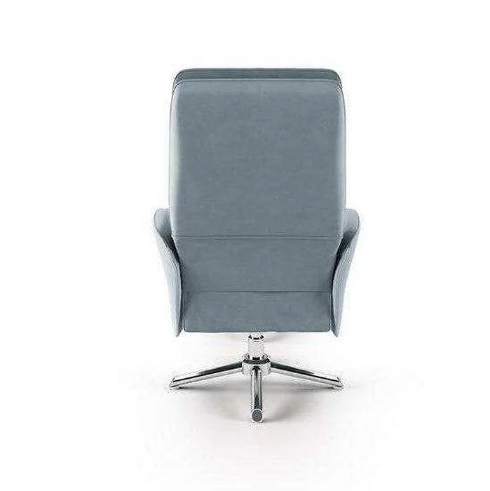 Dorel Belding Recliner and Stool in Grey Pu view 5