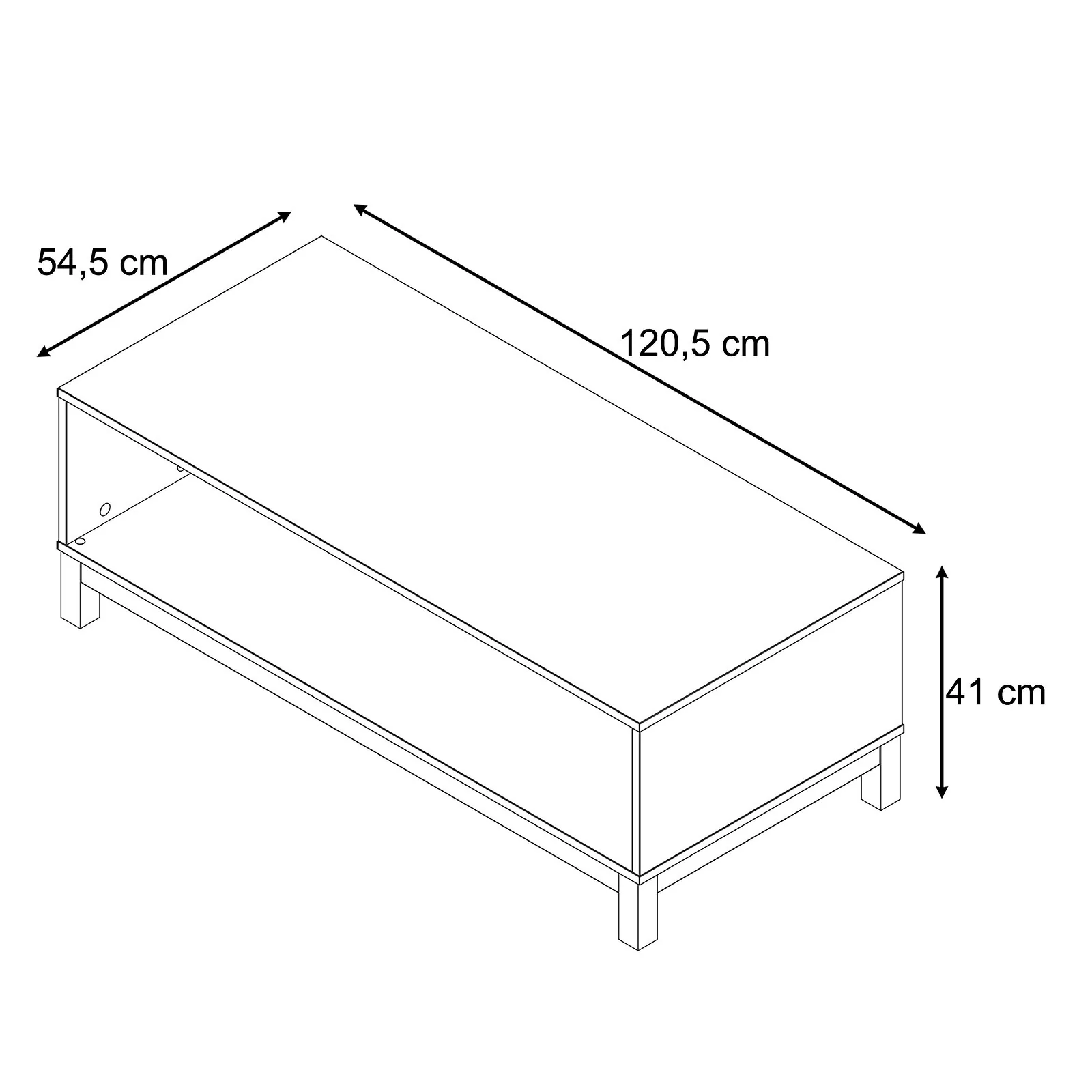 Dorel ESSEX Club Table CashmereArtisan Oak view 6
