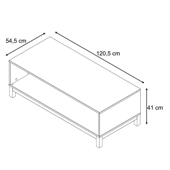 Dorel ESSEX Club Table CashmereArtisan Oak view 6