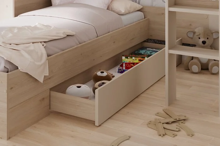 Kids Avenue Oasis Bunk Bed Oak & Cashmere – view 9