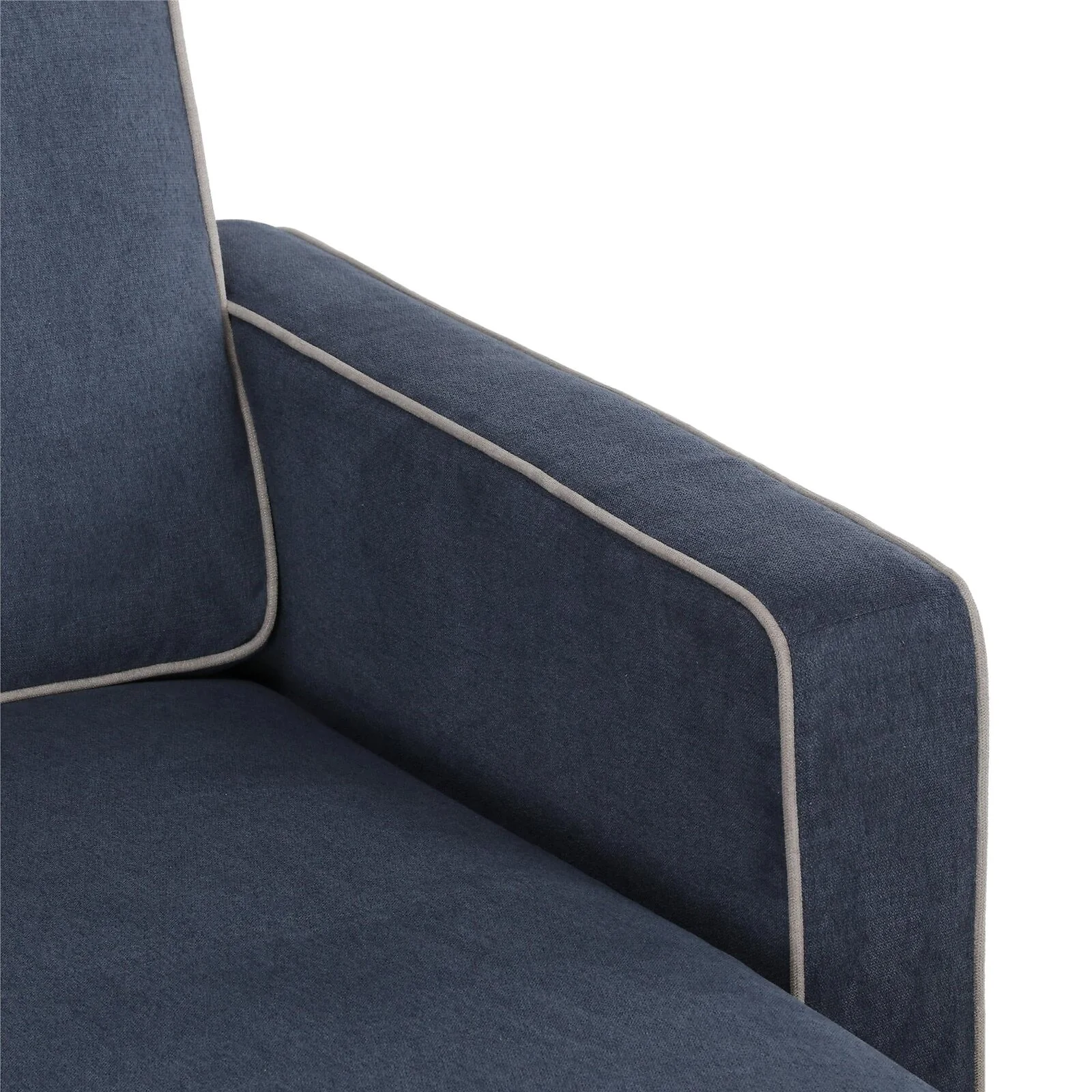 Novogratz Bowen Sectional Sofa Blue view 4