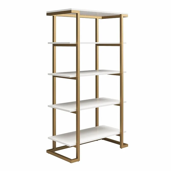 Dorel Camila 5 Shelf Bookcase White view 2
