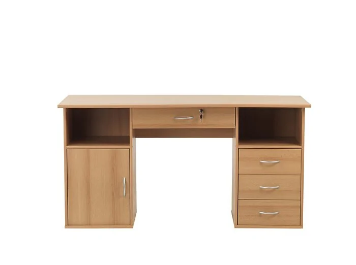Dorel Dallas office writing desk in oak view 4