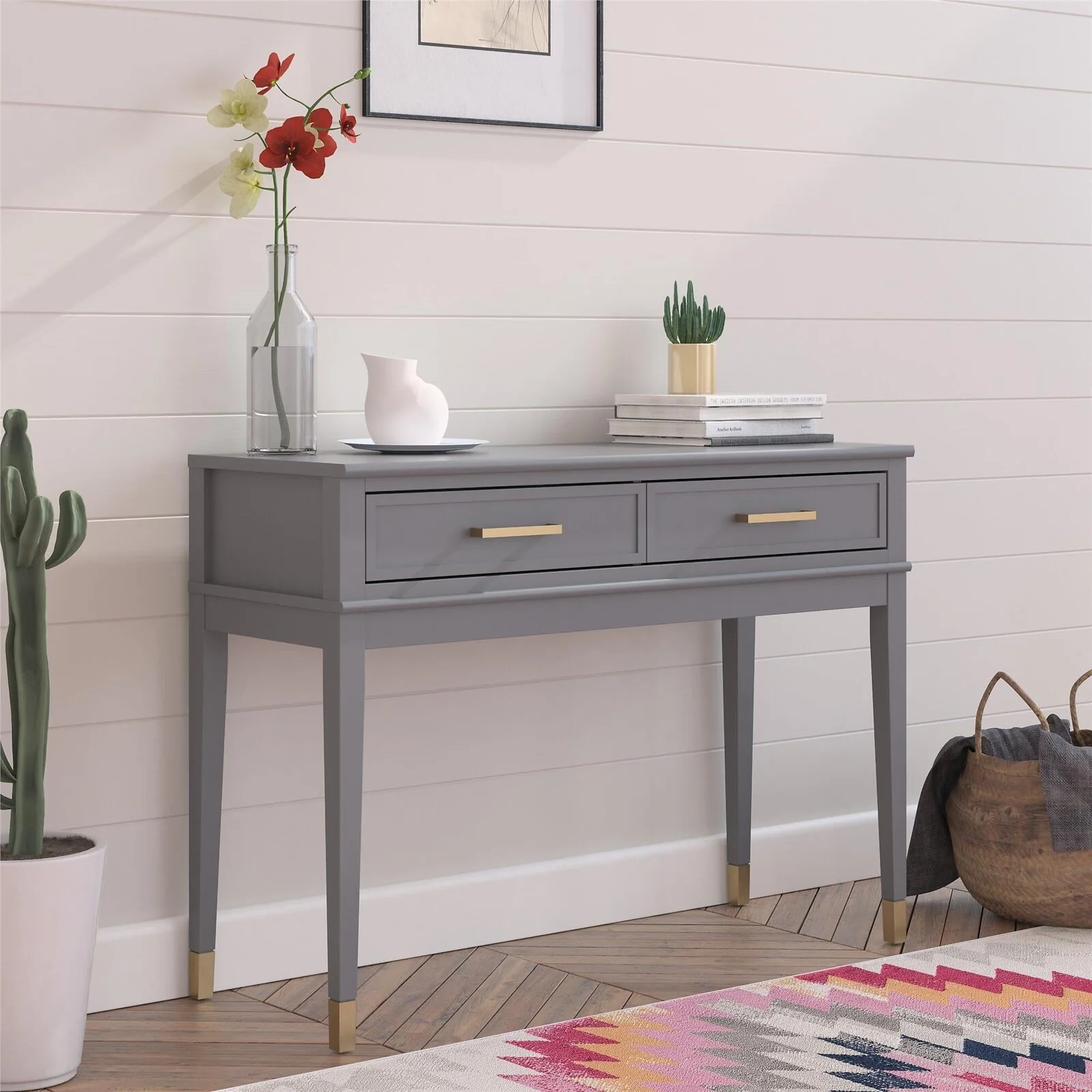 Dorel Westerleigh Console Table Graphite Grey view 4