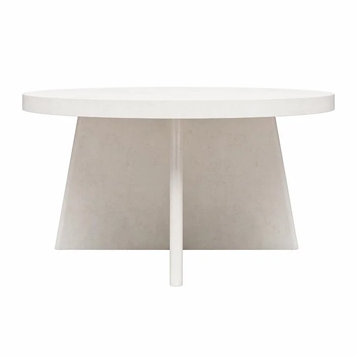 Dorel Liam Round Coffee Table Plaster view 5