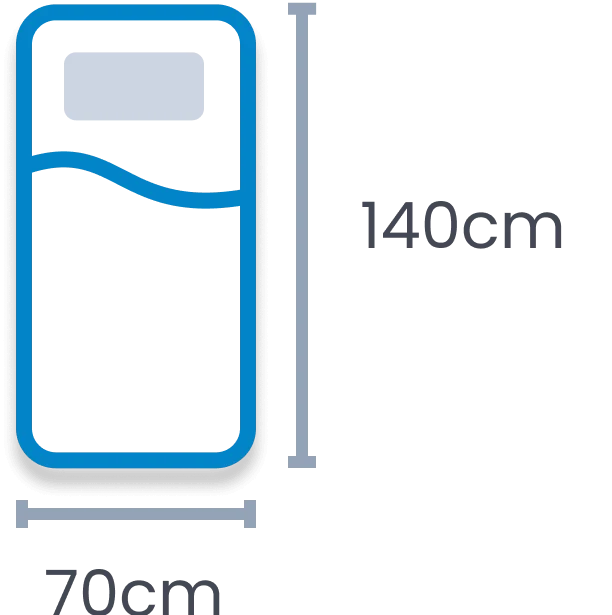 Toddler mattress size diagram