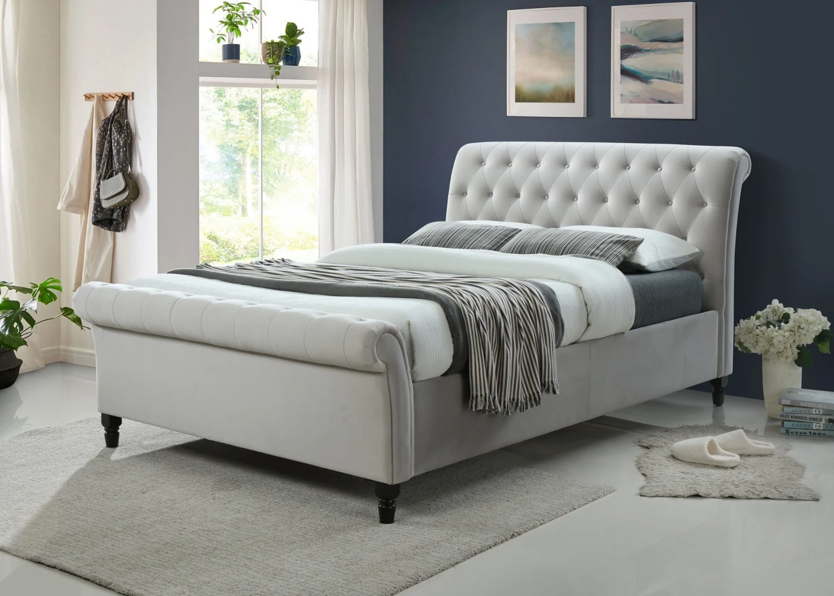 Fabric Sleigh Beds