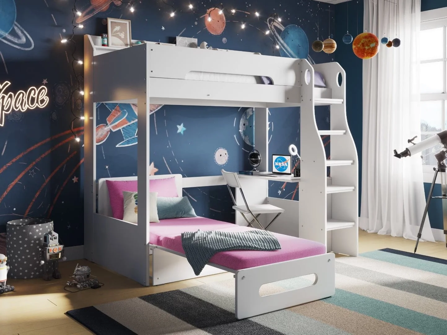 flair cosmic highsleeper with futon